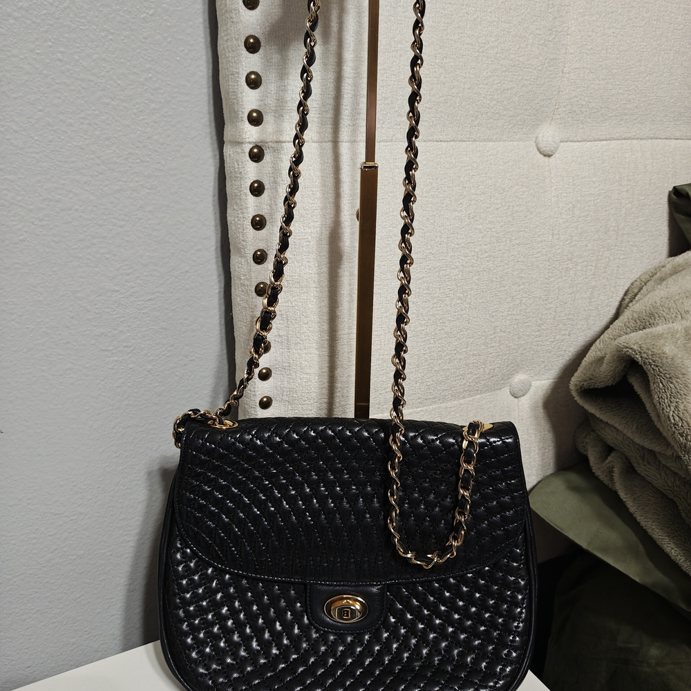 Bally Black Quilted Shoulder Bag